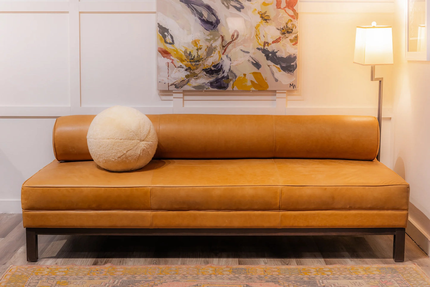 Alley-Oop Ball Pillow in Shearling