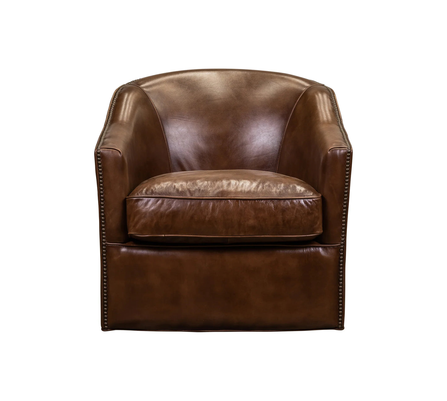 Camilla Swivel Chair in Richmond Saddle