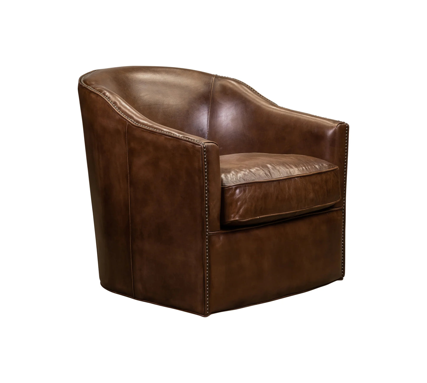 Camilla Swivel Chair in Richmond Saddle