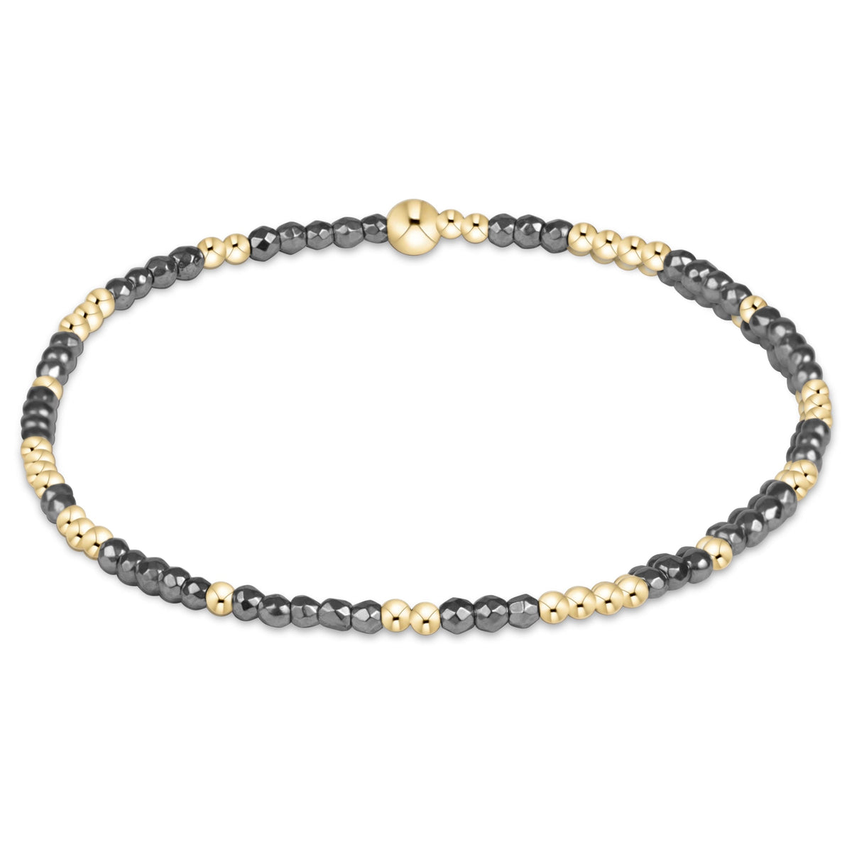 Hope Unwritten Silver Faceted Hematite 2mm Bracelet