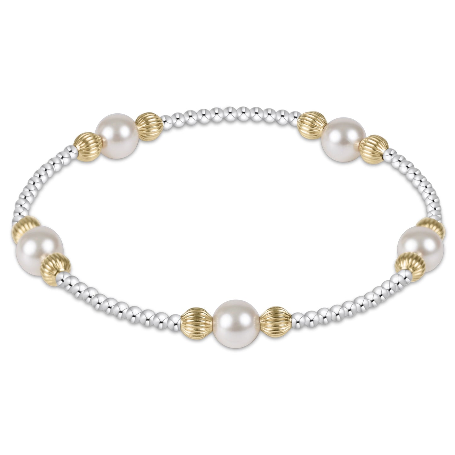 Purpose Pearl 6mm Dignity Mixed Metal Bracelet