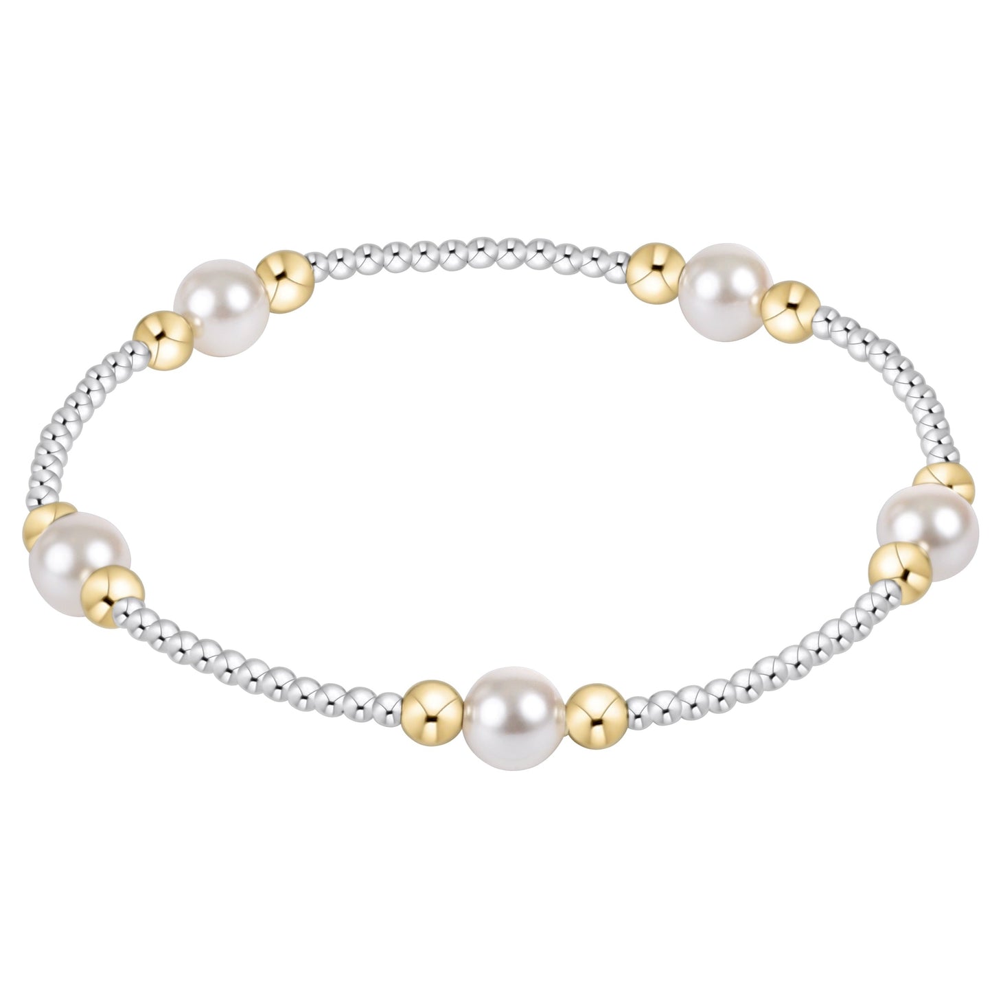Purpose Pearl 6mm Mixed Metal Bracelet