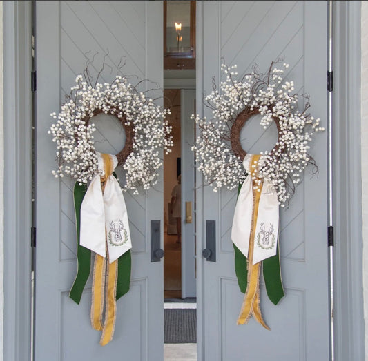 Mounted Stag Wreath Sash