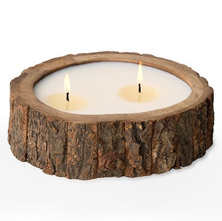 Irregular Tree Bark Pot MEDIUM-26oz Bourbon Vanilla