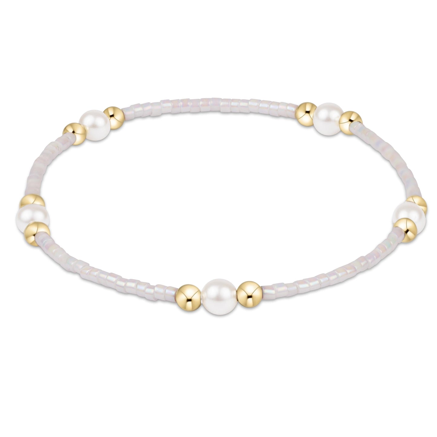Hope Purpose Pearl Bracelet - Silky White