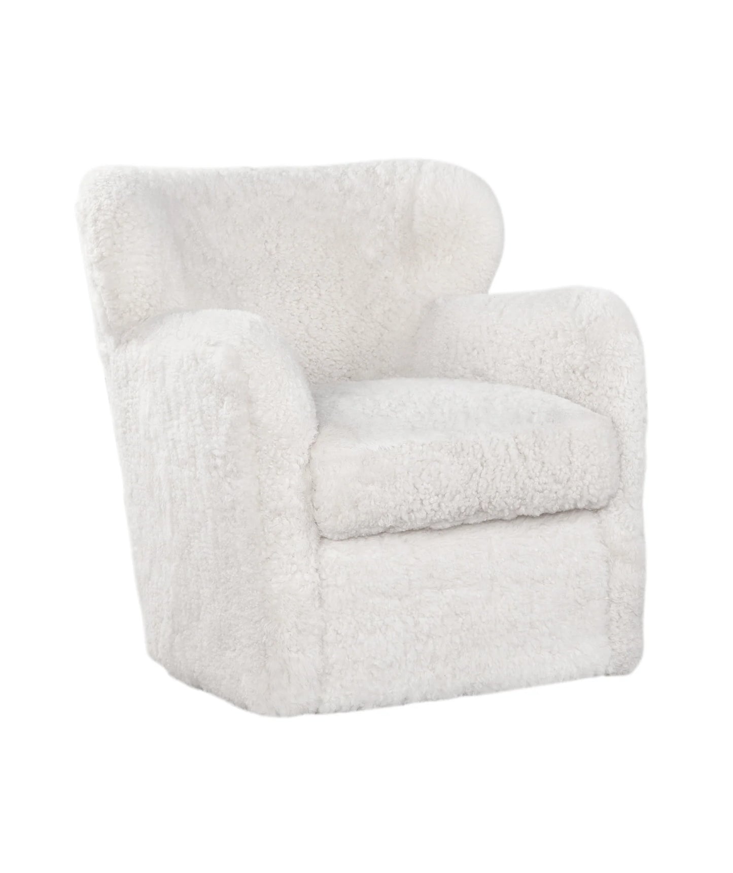 Orleans Swivel Chair in Shearling