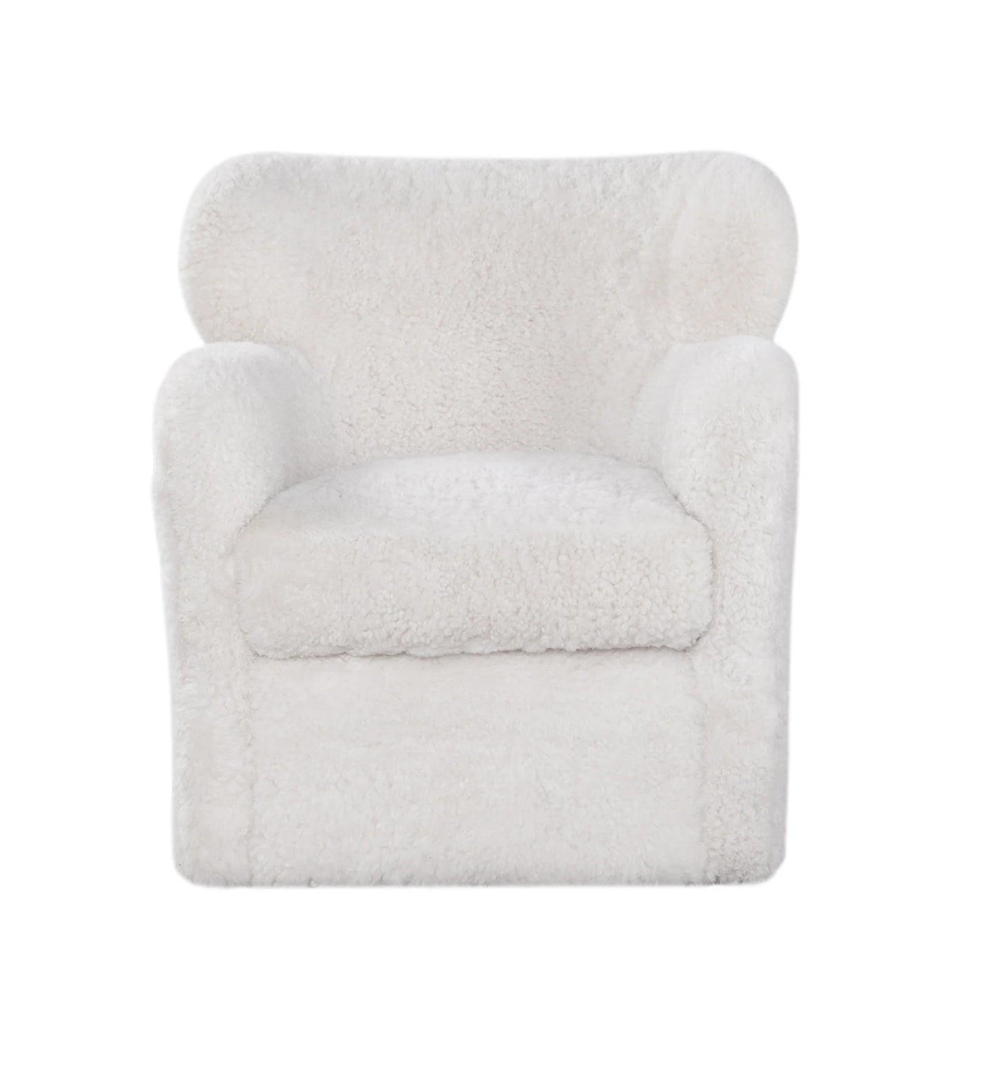 Orleans Swivel Chair in Shearling