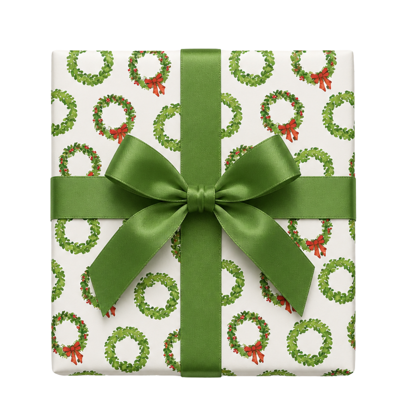 Wreath Reversible Wrapping Paper