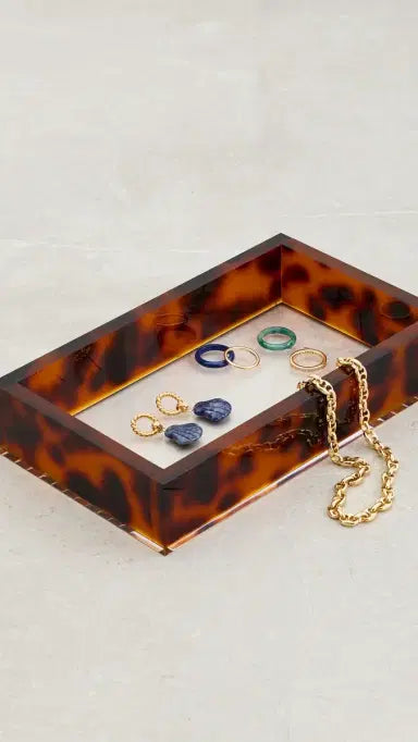 12x8 Lucite Tortoise Tray