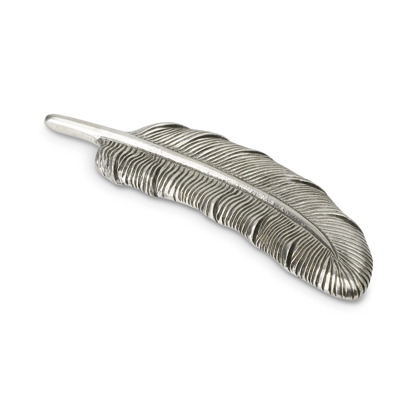 Italian MATCH Pewter Feather Paper Weight