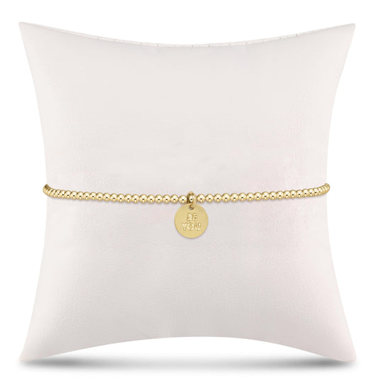 egirl Classic Gold 2mm Bracelet - be you. Small Gold Disc