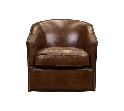 Camilla Swivel Chair in Richmond Saddle