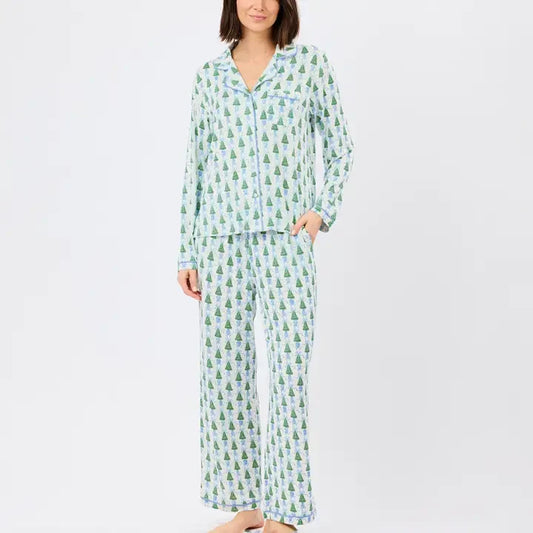 PJ Charlotte LSPS winter Pines Blue