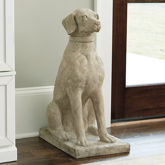 Sitting Dog, Resin, 22" x 12" x 29"