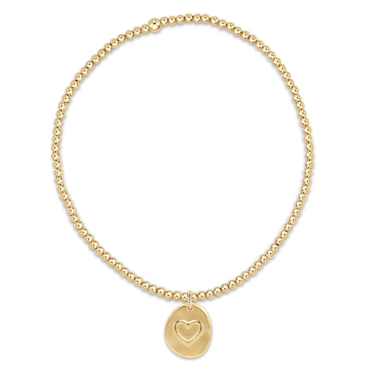 Classic Gold 2mm Bracelet - Inspire Love Small Gold Disc