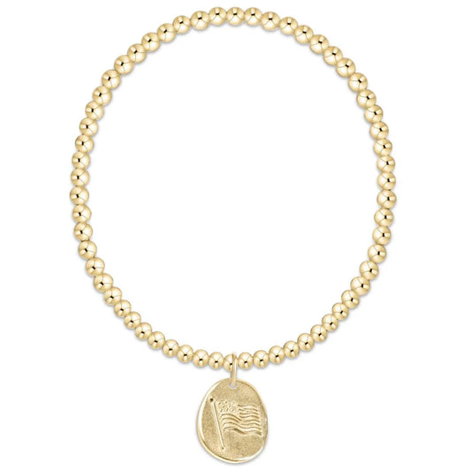 Enewton Classic Gold 3mm Bracelet - Inspire America Gold Disc