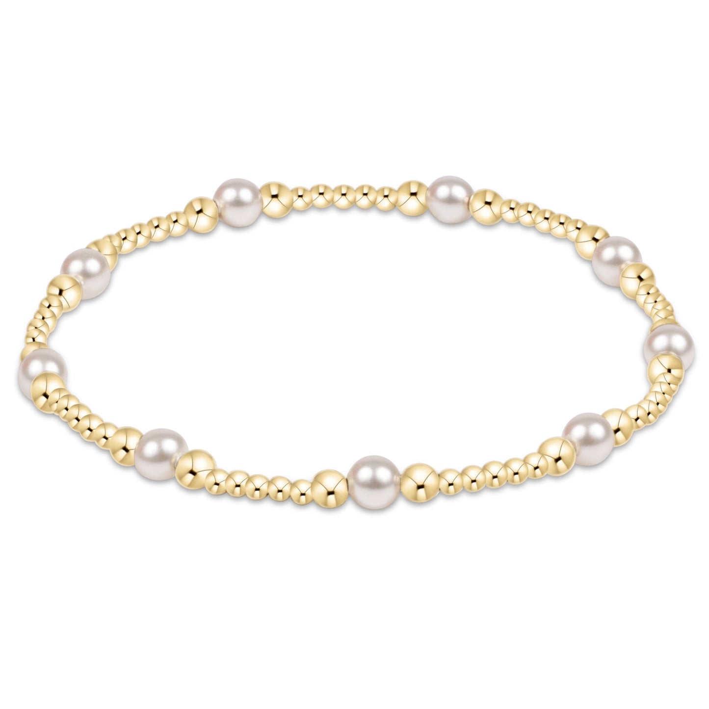Purpose Pearl 4mm Gold Bracelet
