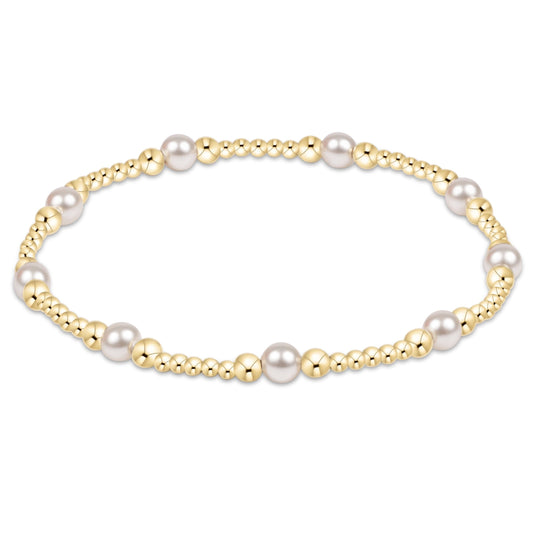Purpose Pearl 4mm Gold Bracelet