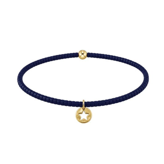 Enewton Hope Classic Bracelet - Navy - Star Small Gold Disc