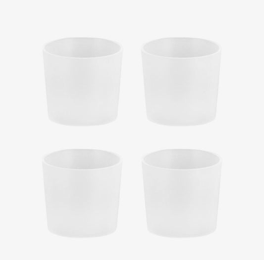 Silicone Caps, Taper, Clear, 4-pack, 0,9"