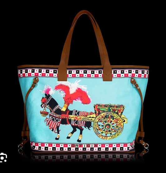 Carrier Bag Carretto Blue small