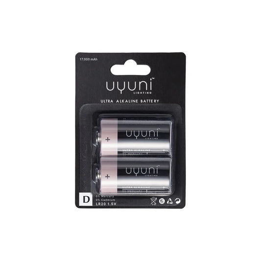C Battery, 1.5V. 6700 mAh, 2-pack