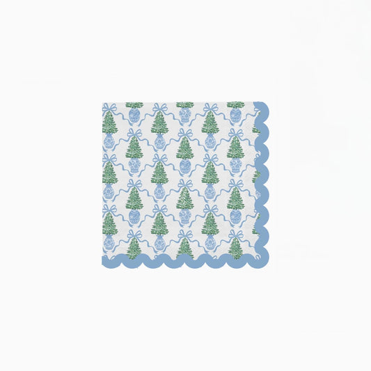 Cocktail Napkin Winter Pines