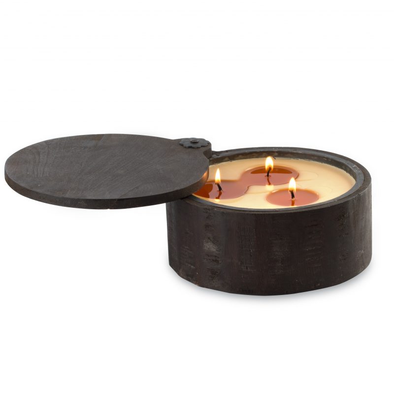 Wooden Spice Pot Medium-24oz Bourbon Vanilla
