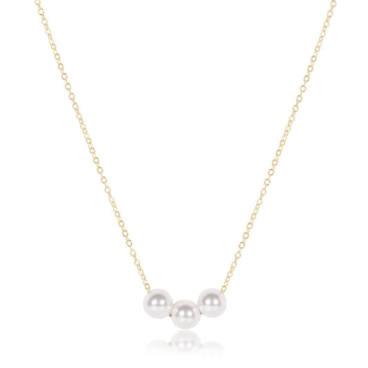 16" Necklace Gold - Joy Pearl