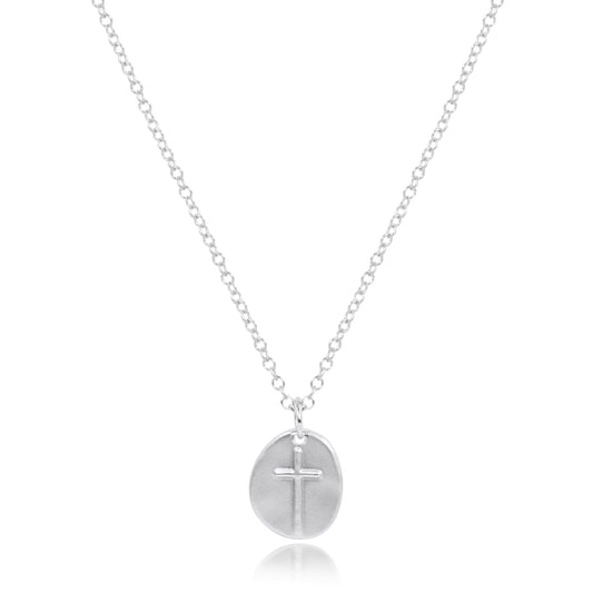 16" Necklace Sterling - Inspire Small Sterling Disc