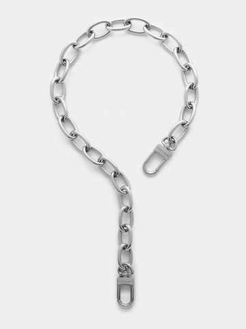 IRIS LARIAT Necklace - TWO IN ONE - SILVER