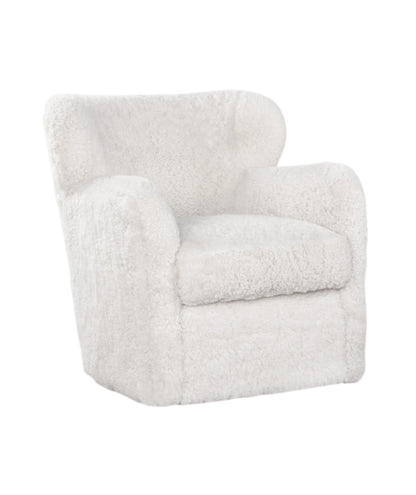Orleans Swivel Chair in Shearling