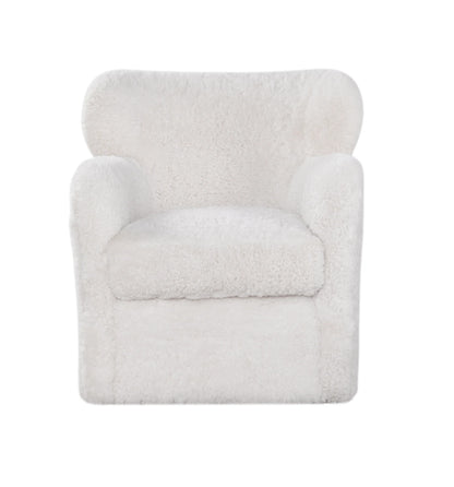 Orleans Swivel Chair in Shearling