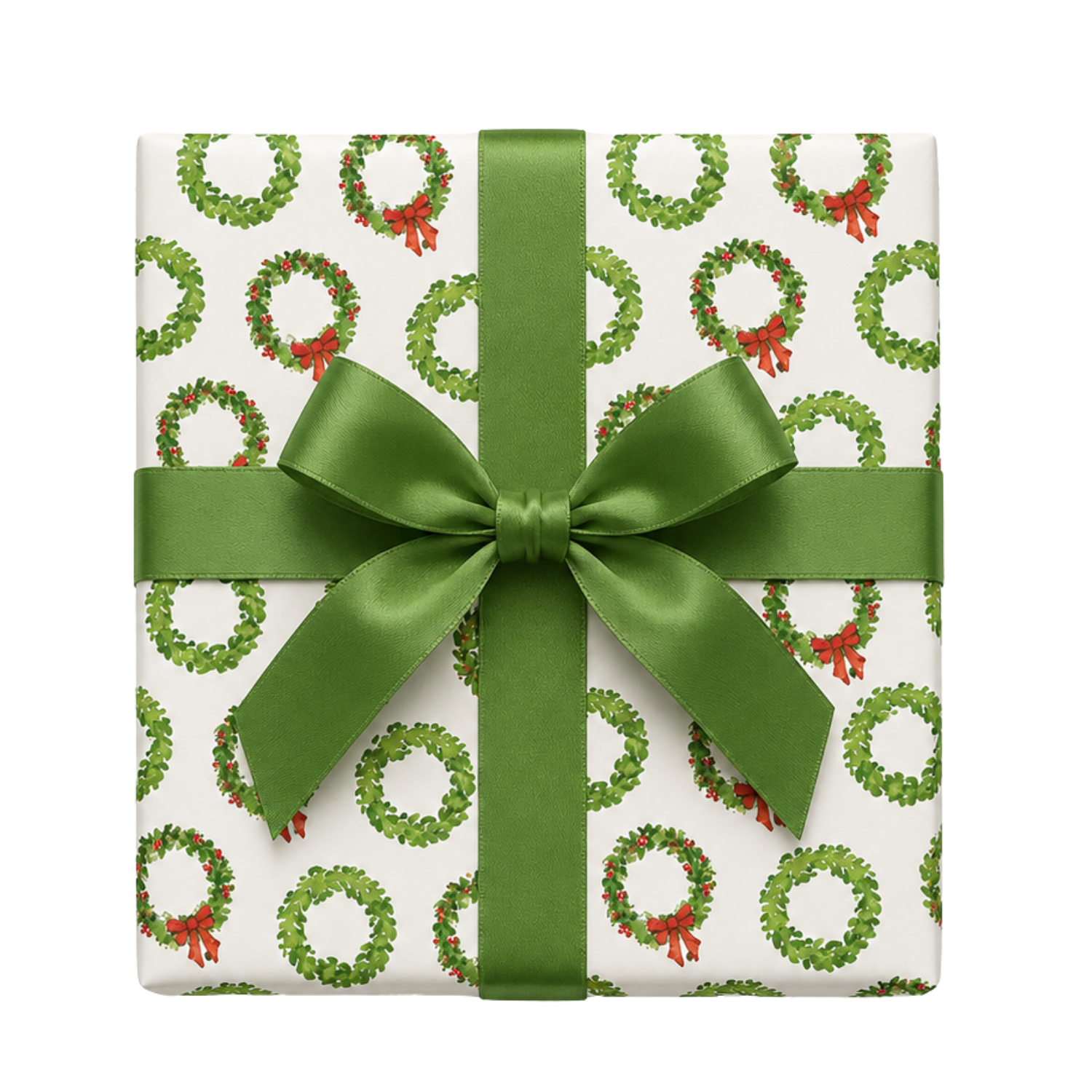 Wreath Reversible Wrapping Paper