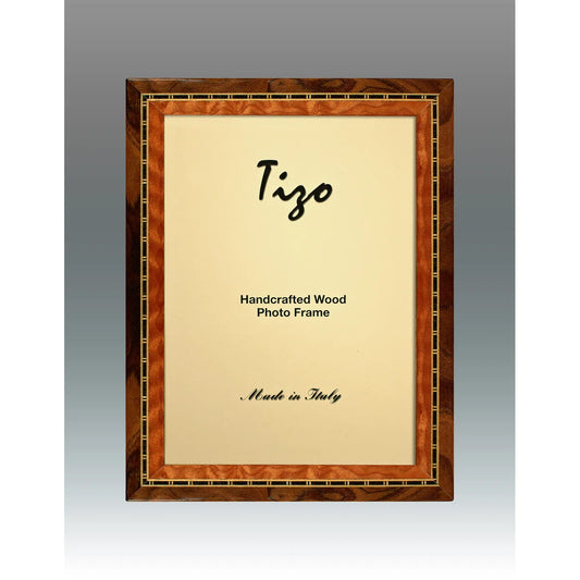4x6 Dark Brown Inlaid Frame