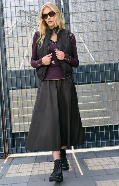 Natasha Henley Shirt | Cabernet
