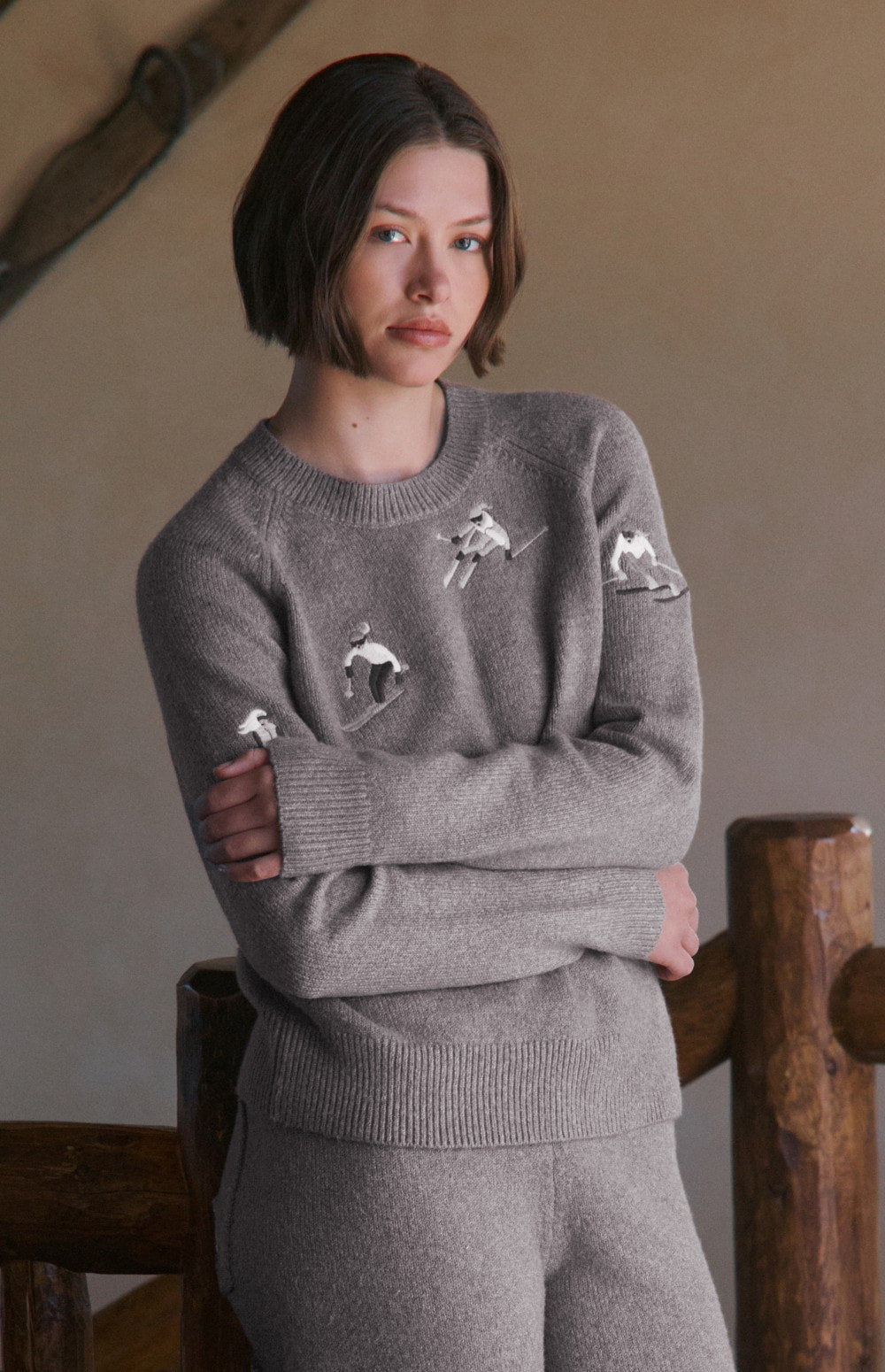 Talia Embroidered Skier Sweater | Fossil