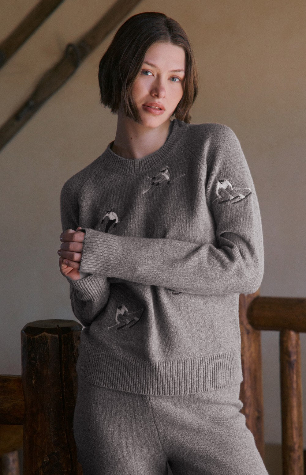 Talia Embroidered Skier Sweater | Fossil