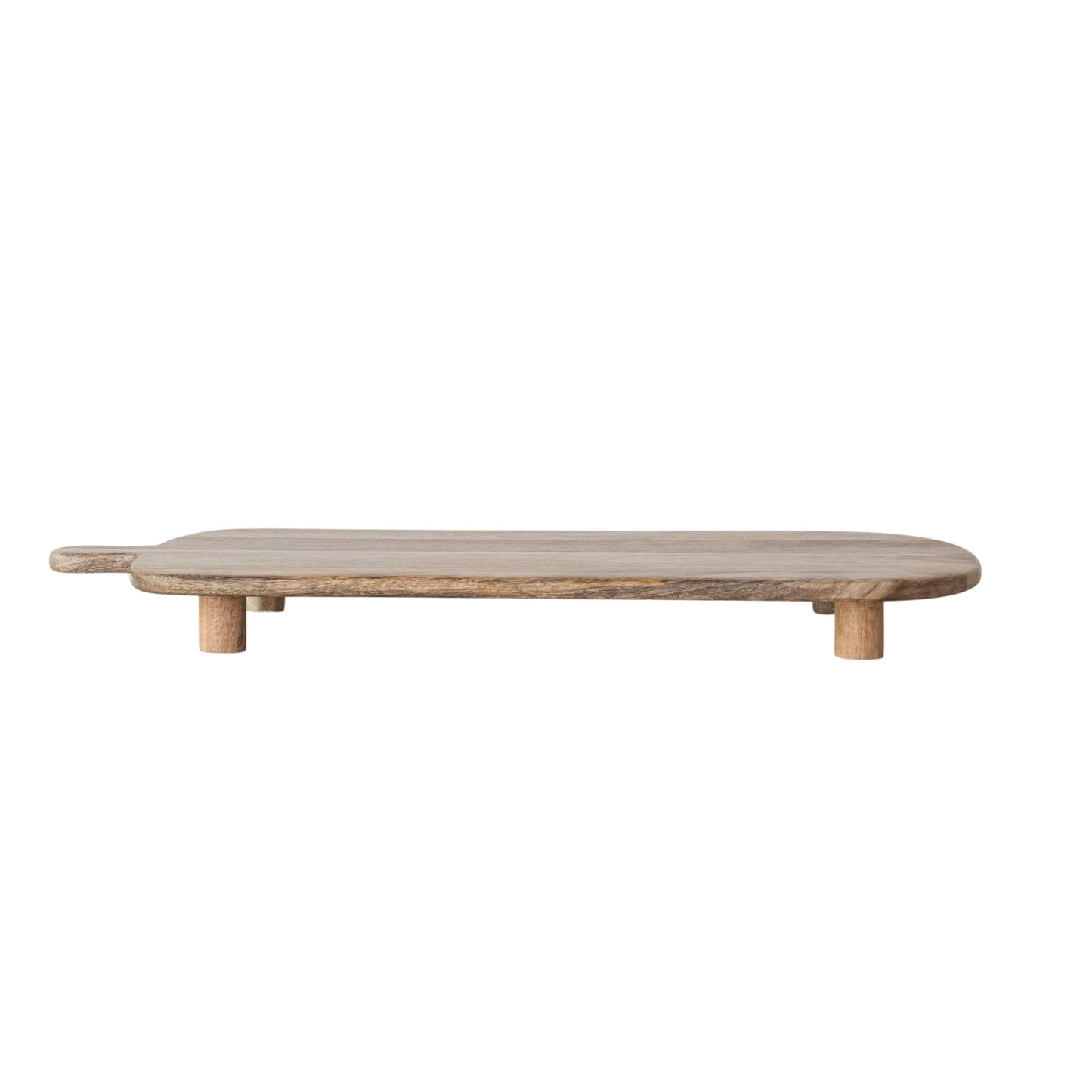 Mango Wood Footed Serving Board with Handle