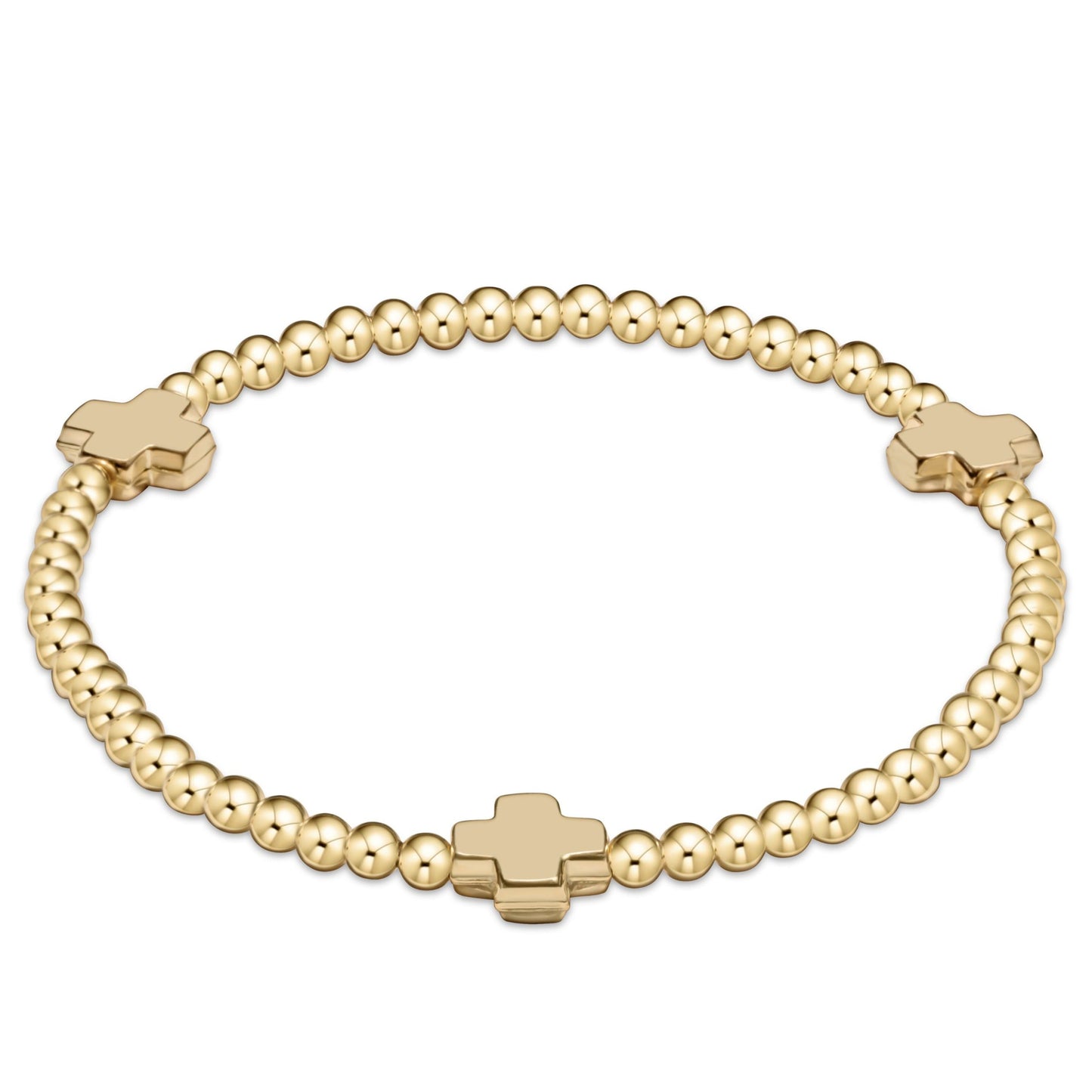 egirl Signature Cross 3mm Gold Bracelet - Gold