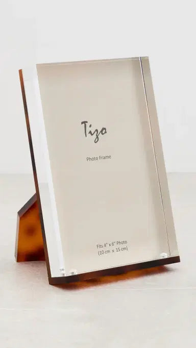 4x6 Lucite Tortoise Shell Frame