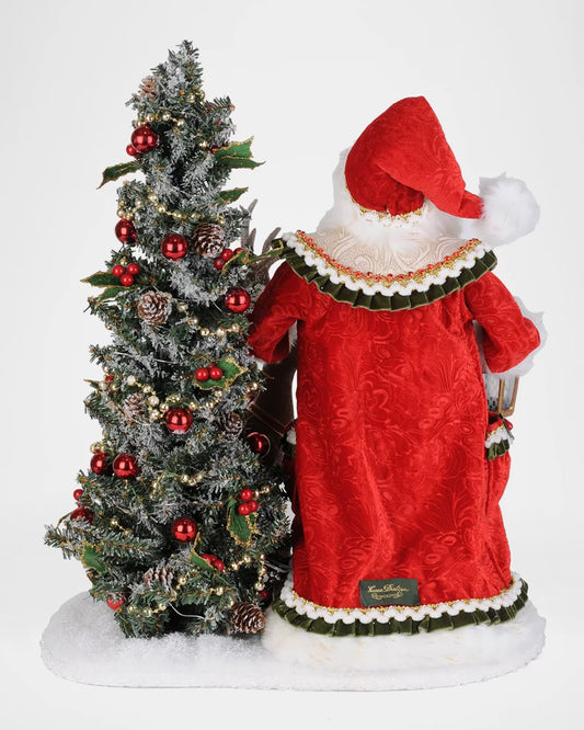 Lighted Woodland Eve of Christmas Santa