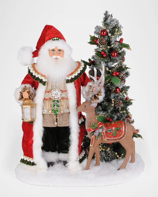Lighted Woodland Eve of Christmas Santa